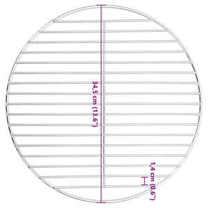 Grillrost Rund Ø34,5 cm Edelstahl