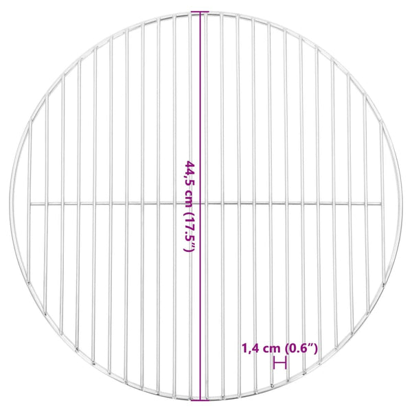 Grillrost Rund Ø44,5 cm Edelstahl