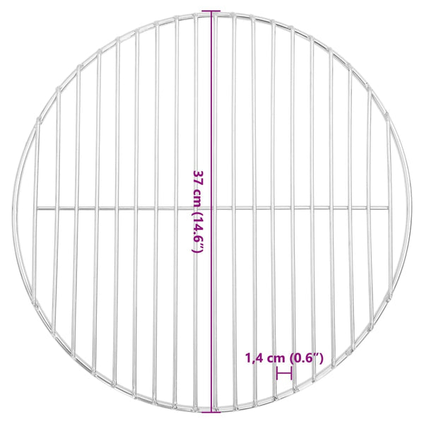 Grillrost Rund Ø37cm Edelstahl 304