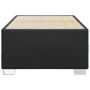 Schwarzes Kunstleder Bettgestell 80x200 cm