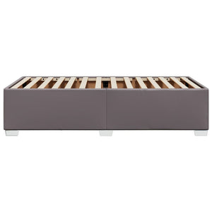 vidaXL Cadre de lit Gris 80x200 cm Similicuir