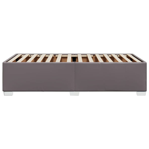 vidaXL Cadre de lit Gris 80x200 cm Similicuir