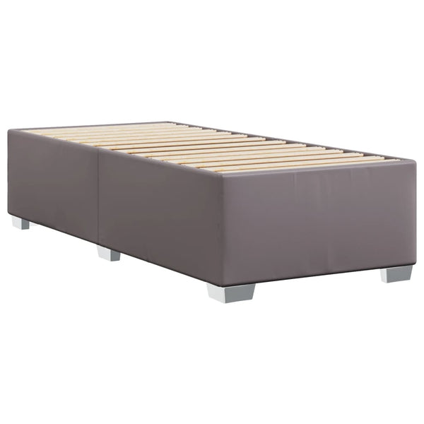 vidaXL Cadre de lit Gris 80x200 cm Similicuir