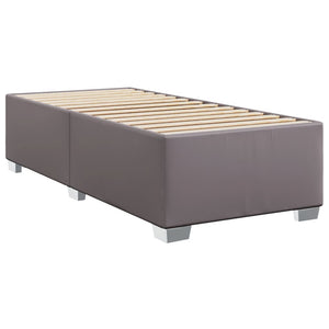 vidaXL Cadre de lit Gris 90x190 cm Similicuir