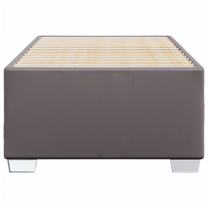vidaXL Cadre de lit Gris 90x190 cm Similicuir