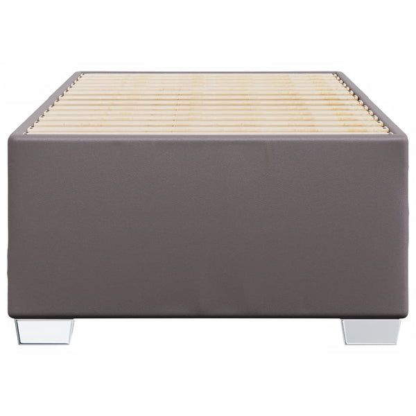 vidaXL Cadre de lit Gris 90x190 cm Similicuir