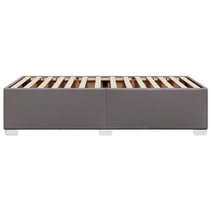 vidaXL Cadre de lit Gris 90x190 cm Similicuir