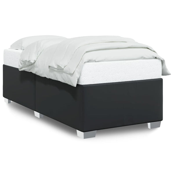 vidaXL Cadre de lit noir 90x200 cm similicuir