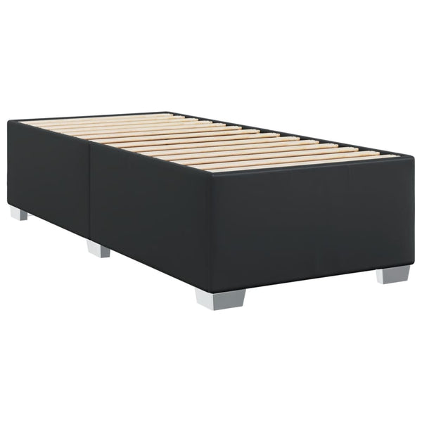 vidaXL Cadre de lit noir 90x200 cm similicuir