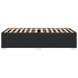 vidaXL Cadre de lit noir 90x200 cm similicuir