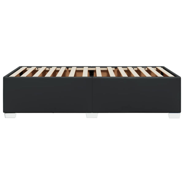 Bettgestell Schwarz 100x200 cm Kunstleder