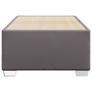 vidaXL Cadre de lit Gris 100x200 cm Similicuir