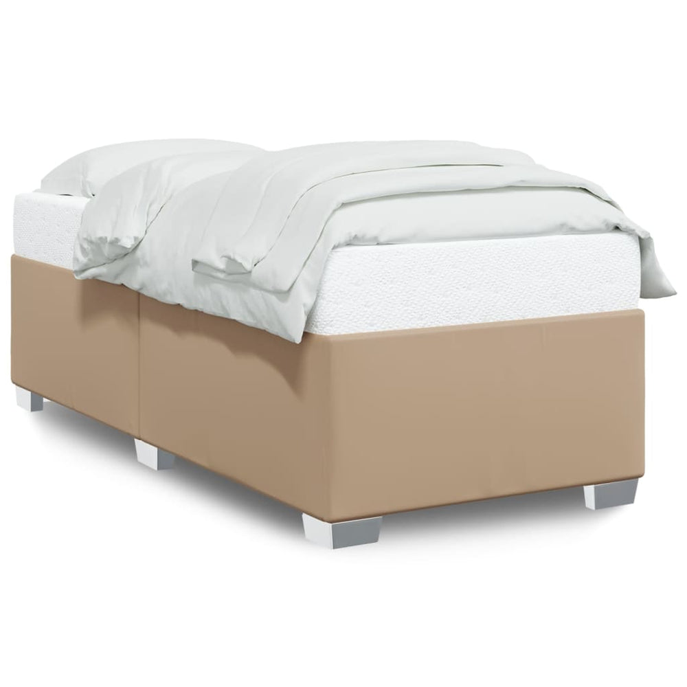 Bettgestell Cappuccino 100x200 cm Kunstleder