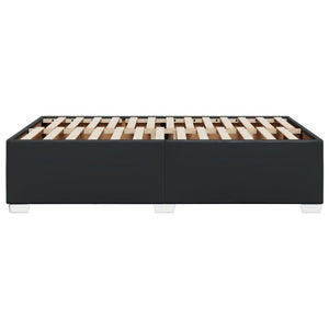 Bettgestell Schwarz 120x200 cm Kunstleder