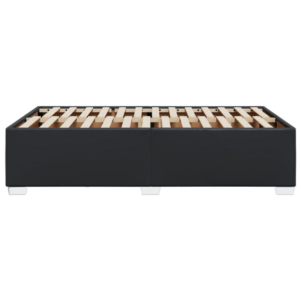 Bettgestell Schwarz 120x200 cm Kunstleder