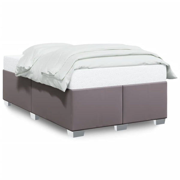 Bettgestell Grau 120x200 cm Kunstleder