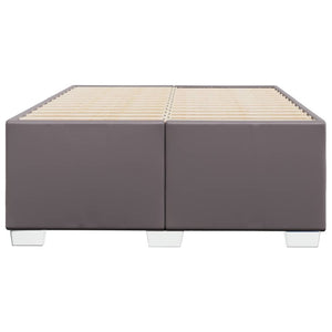Bettgestell Grau 120x200 cm Kunstleder