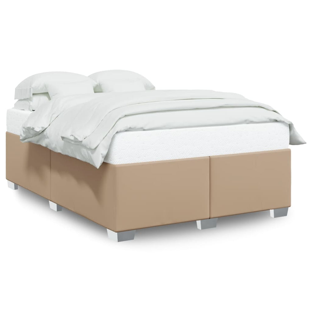 Bettgestell Cappuccino 140x190 cm Kunstleder