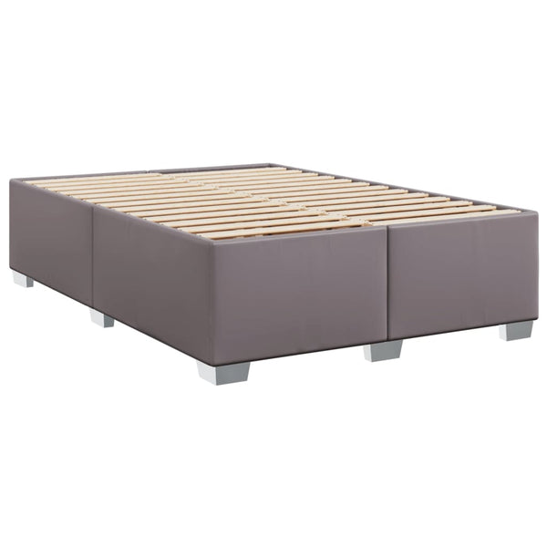 vidaXL Bed Frame Grey 160x200 cm Faux Leather
