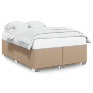 Bettgestell 160x200 cm Cappuccino-Braun Kunstleder