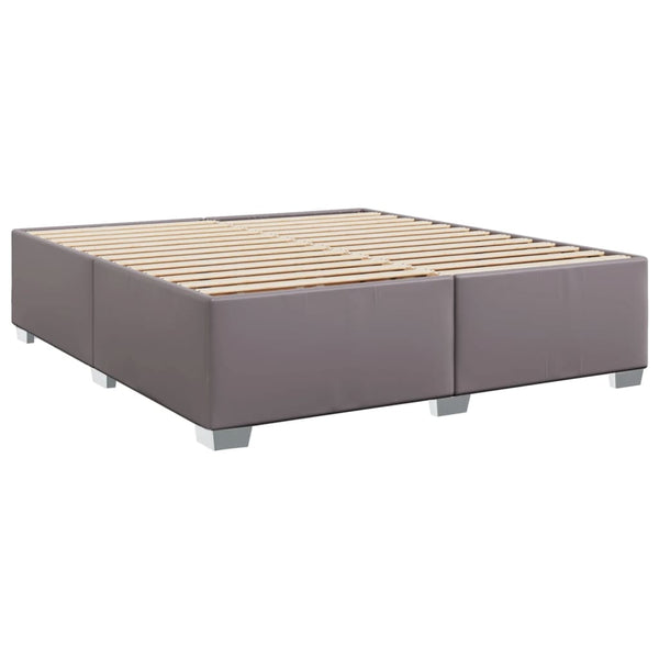 vidaXL Bed Frame Grey 180x200 cm Faux Leather