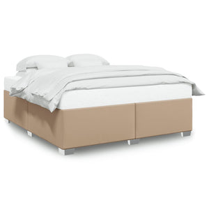 Kunstleder Bettgestell Cappuccino 200x200 cm