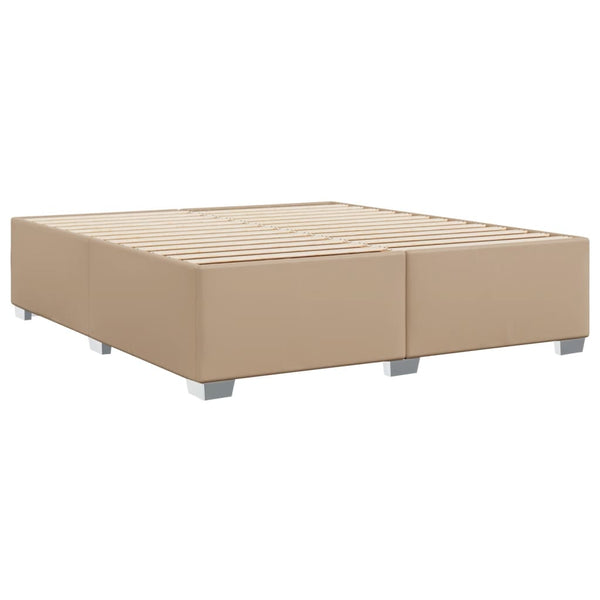 Kunstleder Bettgestell Cappuccino 200x200 cm