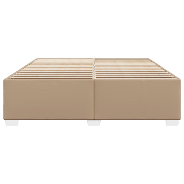 Kunstleder Bettgestell Cappuccino 200x200 cm