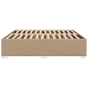 Kunstleder Bettgestell Cappuccino 200x200 cm