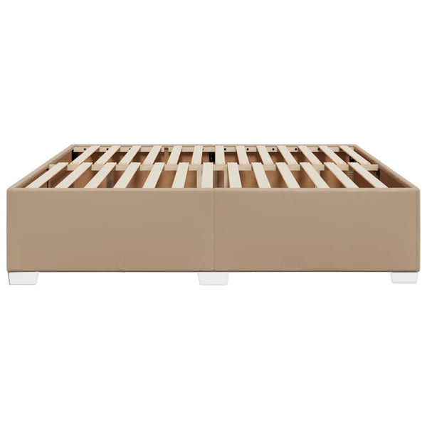 Kunstleder Bettgestell Cappuccino 200x200 cm