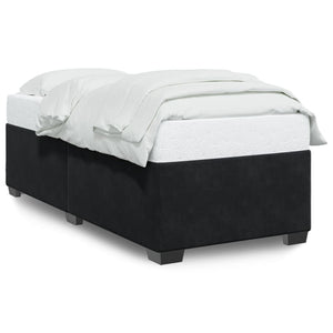 Schwarzes Samt Bettgestell 80x200 cm