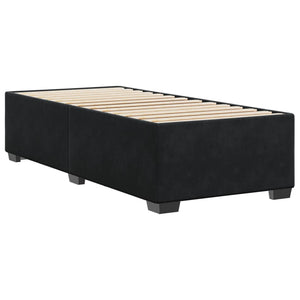 Schwarzes Samt Bettgestell 80x200 cm