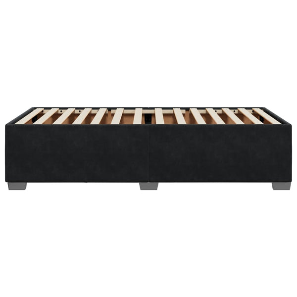 Schwarzes Samt Bettgestell 80x200 cm
