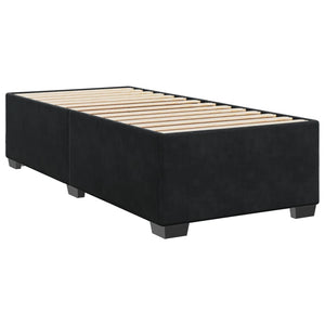 Schwarzes Samt Bettgestell 80x200 cm