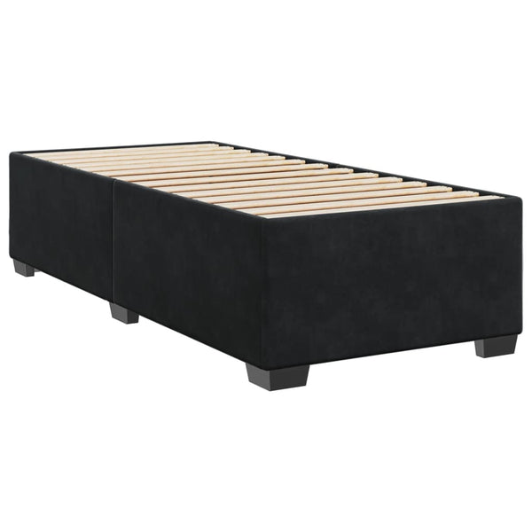 Schwarzes Samt Bettgestell 80x200 cm