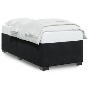 Schwarzes Samt Bettgestell 90x190 cm