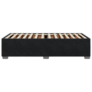 Schwarzes Samt Bettgestell 90x190 cm