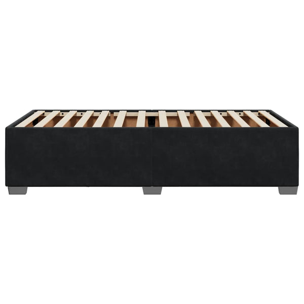 Schwarzes Samt Bettgestell 90x190 cm