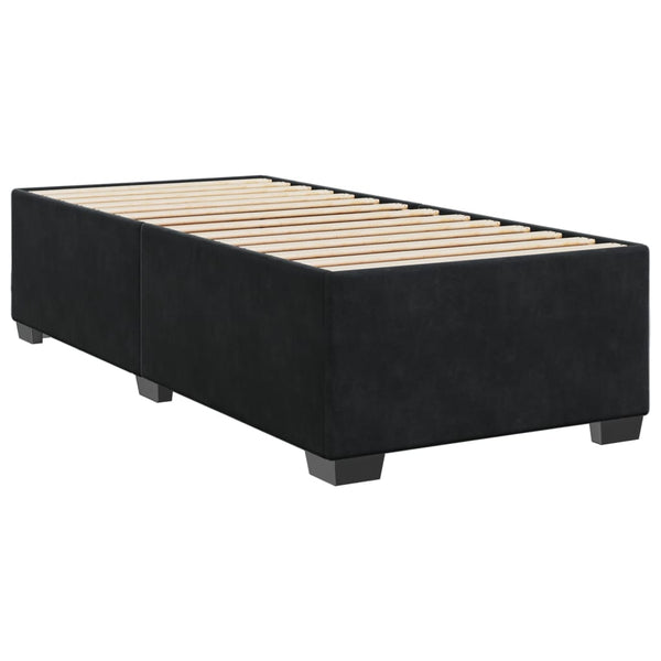 Schwarzes Samt Bettgestell 90x190 cm