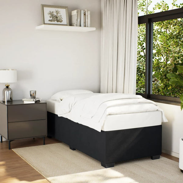 Schwarzes Samt Bettgestell 90x190 cm