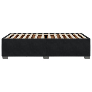 vidaXL Cadre de lit noir 90x200 cm velours