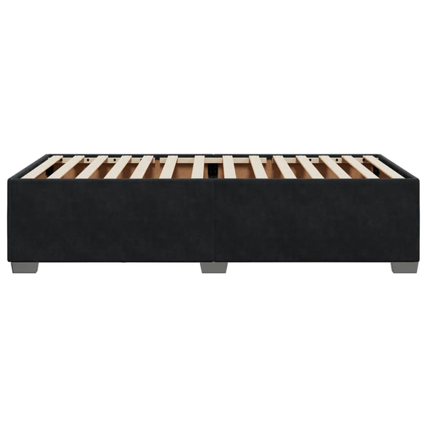 vidaXL Cadre de lit noir 90x200 cm velours