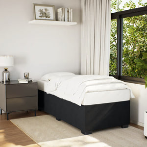 vidaXL Cadre de lit noir 90x200 cm velours