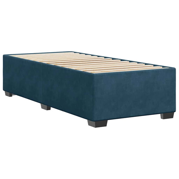 Blaues Samt Bettgestell 90x200 cm