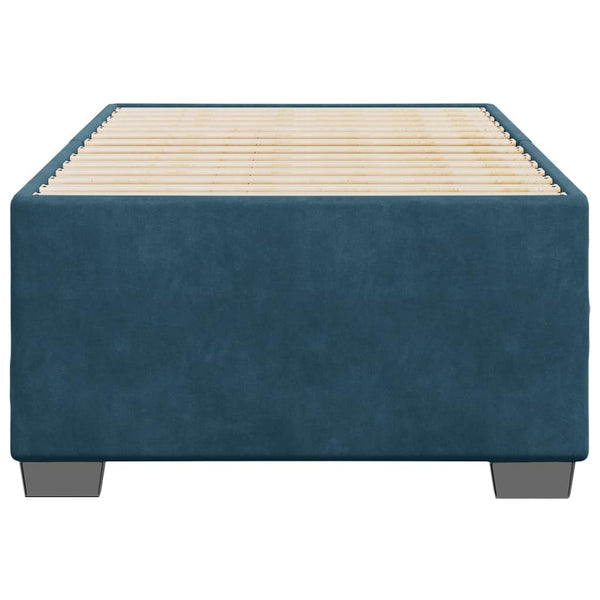 Blaues Samt Bettgestell 90x200 cm