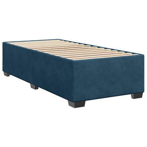 Blaues Samt Bettgestell 90x200 cm