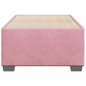 vidaXL Bed Frame Pink 90x200 cm Velvet