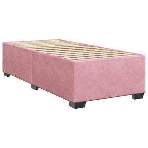 vidaXL Bed Frame Pink 90x200 cm Velvet