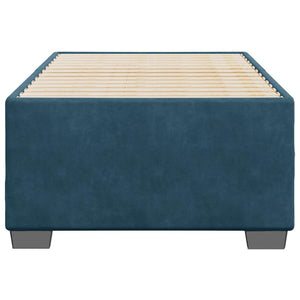 vidaXL Cadre de lit Bleu 100x200 cm Velours