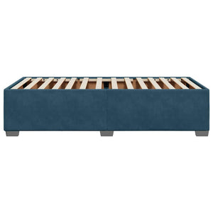 vidaXL Cadre de lit Bleu 100x200 cm Velours